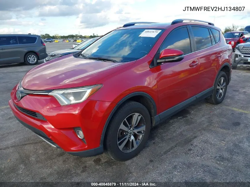 2017 Toyota Rav4 Xle VIN: JTMWFREV2HJ134807 Lot: 40845879