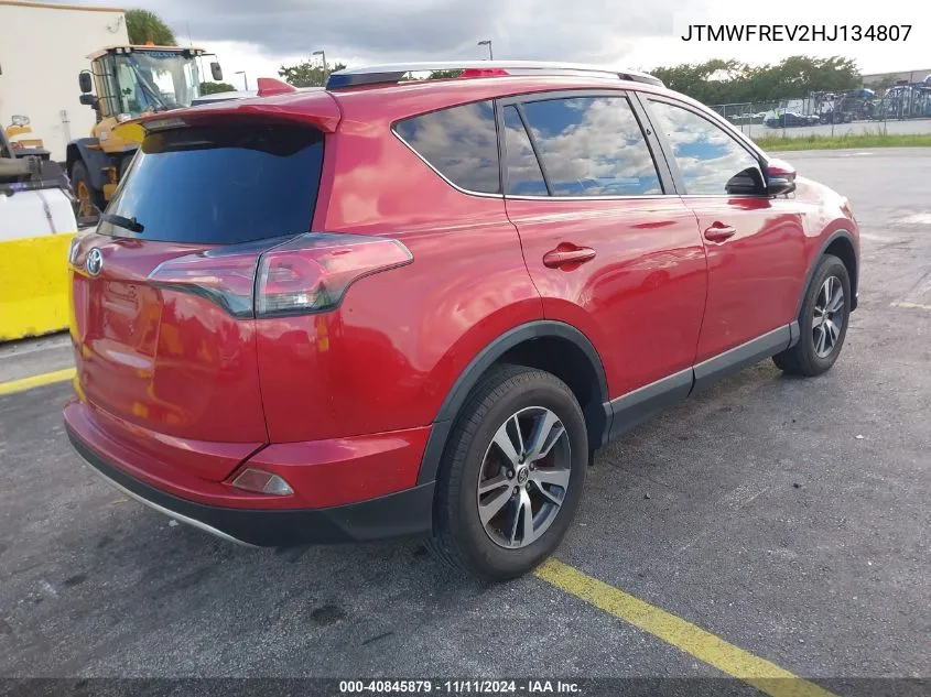 2017 Toyota Rav4 Xle VIN: JTMWFREV2HJ134807 Lot: 40845879