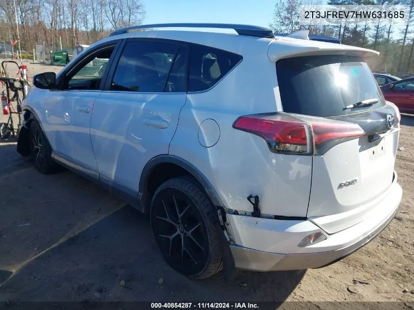 2017 Toyota Rav4 Se VIN: 2T3JFREV7HW631685 Lot: 40854287