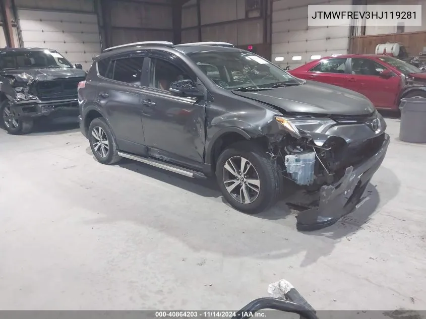 2017 Toyota Rav4 Xle VIN: JTMWFREV3HJ119281 Lot: 40864203