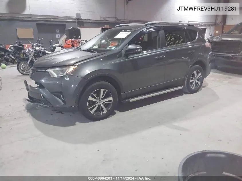 2017 Toyota Rav4 Xle VIN: JTMWFREV3HJ119281 Lot: 40864203