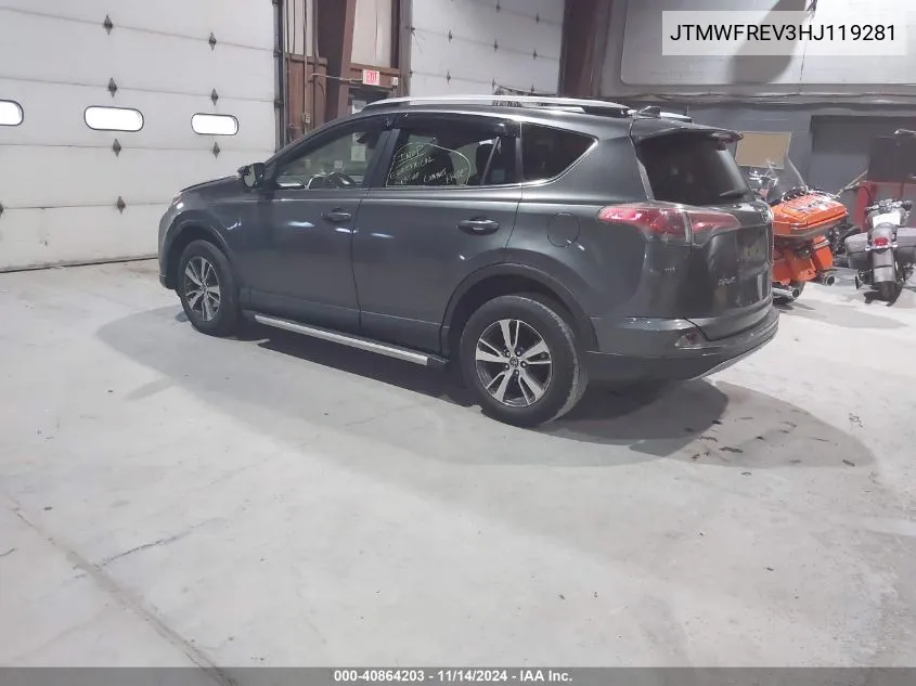 2017 Toyota Rav4 Xle VIN: JTMWFREV3HJ119281 Lot: 40864203