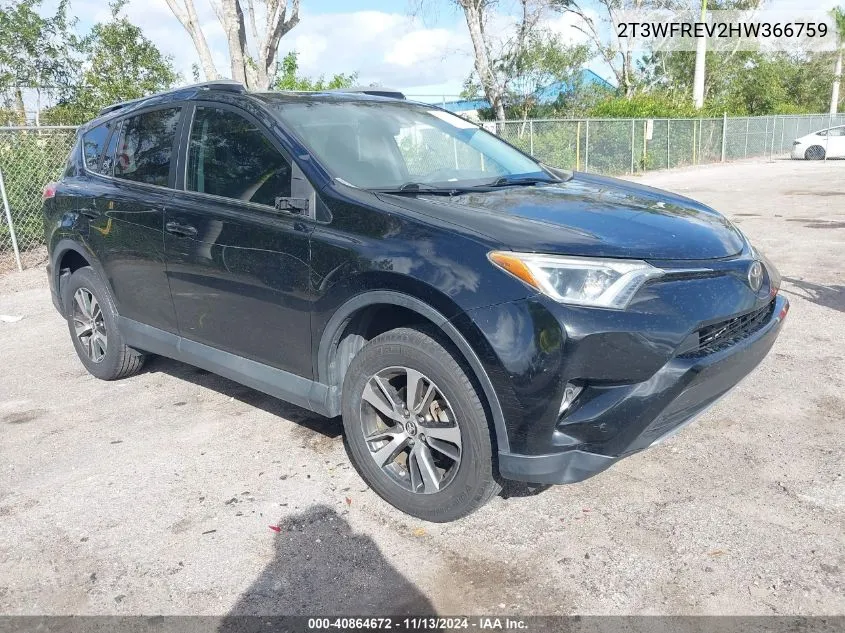 2017 Toyota Rav4 Xle VIN: 2T3WFREV2HW366759 Lot: 40864672