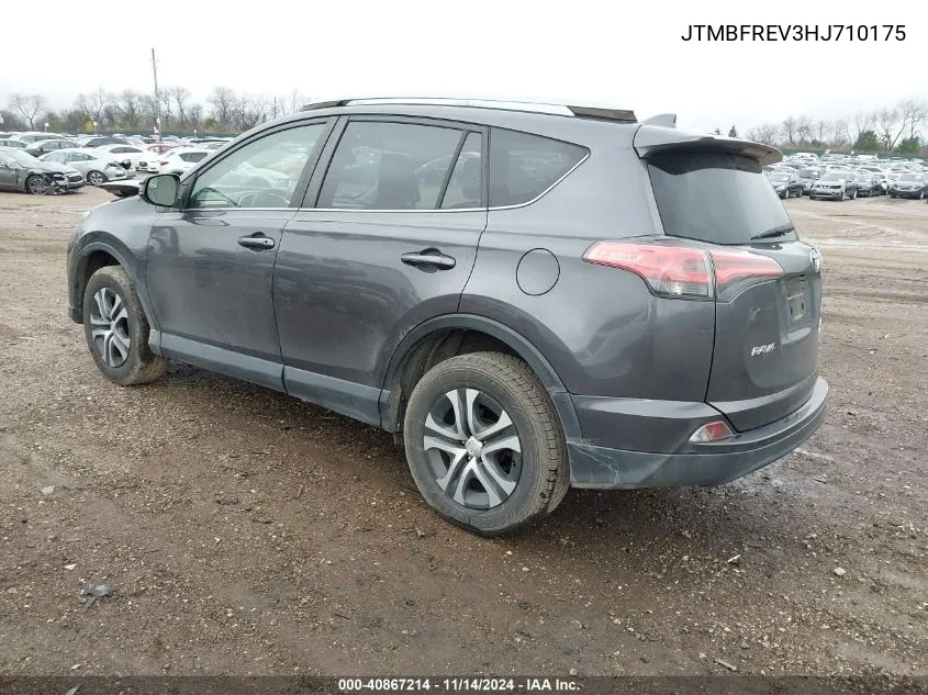 2017 Toyota Rav4 Le VIN: JTMBFREV3HJ710175 Lot: 40867214