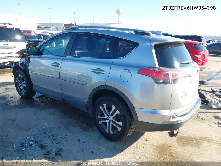 2017 Toyota Rav4 Le VIN: 2T3ZFREV6HW354398 Lot: 40869292