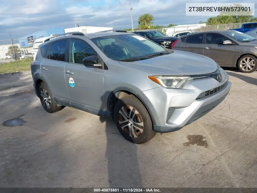 2017 Toyota Rav4 Le VIN: 2T3BFREV8HW573901 Lot: 40875881