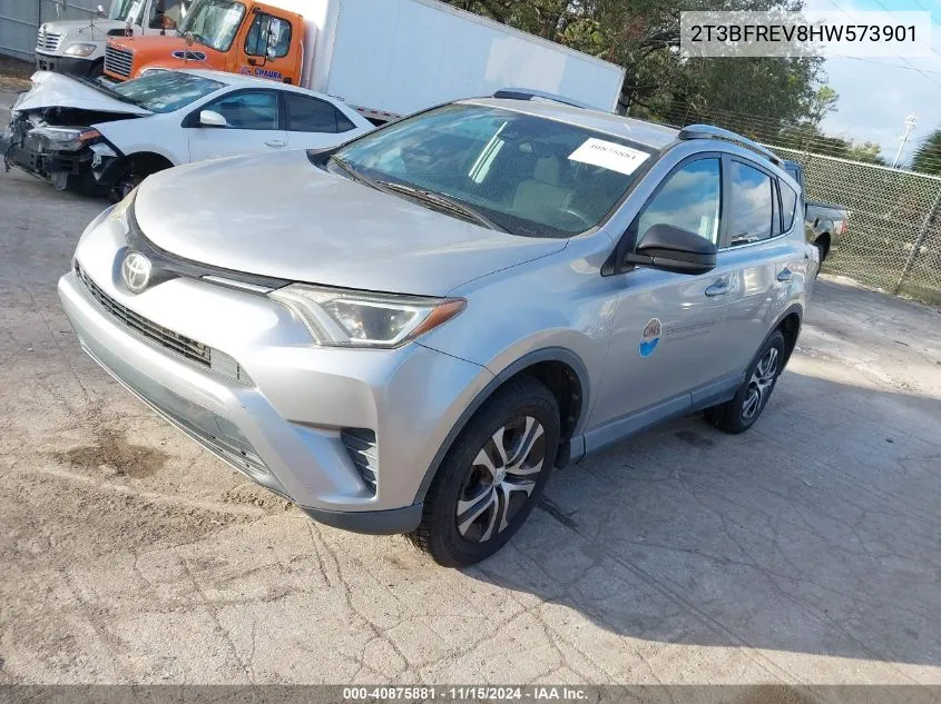 2017 Toyota Rav4 Le VIN: 2T3BFREV8HW573901 Lot: 40875881