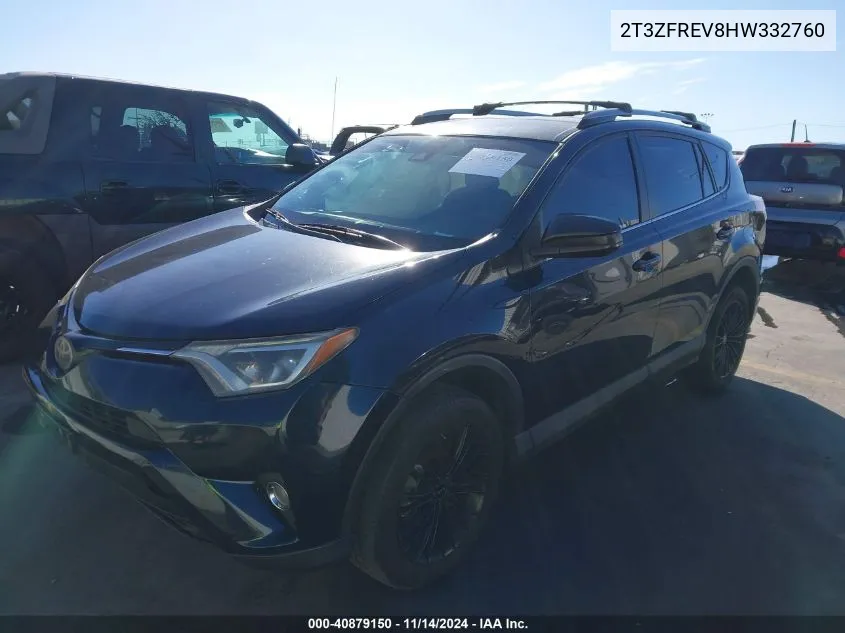 2017 Toyota Rav4 Le VIN: 2T3ZFREV8HW332760 Lot: 40879150