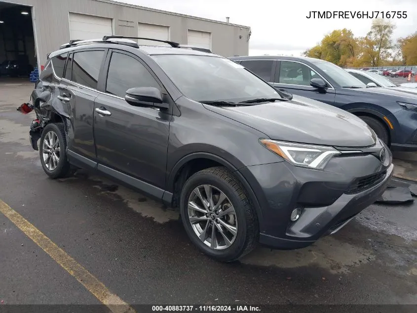 2017 Toyota Rav4 Limited/Se/Platinum VIN: JTMDFREV6HJ716755 Lot: 40883737