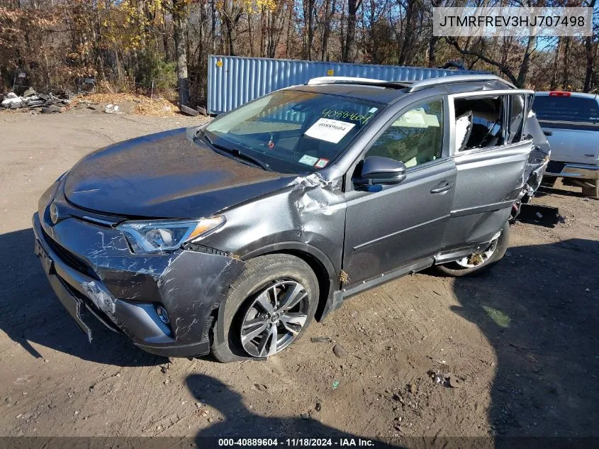 2017 Toyota Rav4 Xle VIN: JTMRFREV3HJ707498 Lot: 40889604