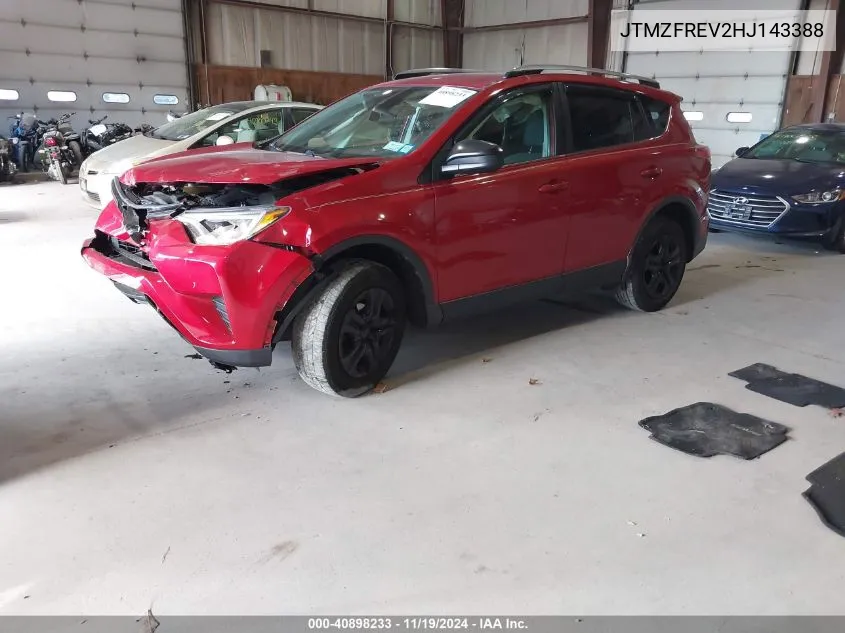 2017 Toyota Rav4 Le VIN: JTMZFREV2HJ143388 Lot: 40898233