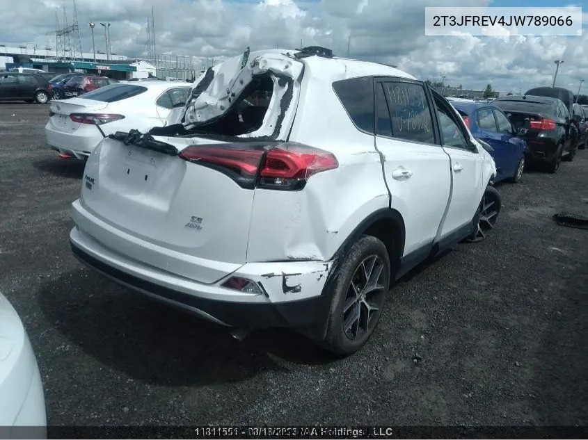 2018 Toyota Rav4 Se VIN: 2T3JFREV4JW789066 Lot: 11936356