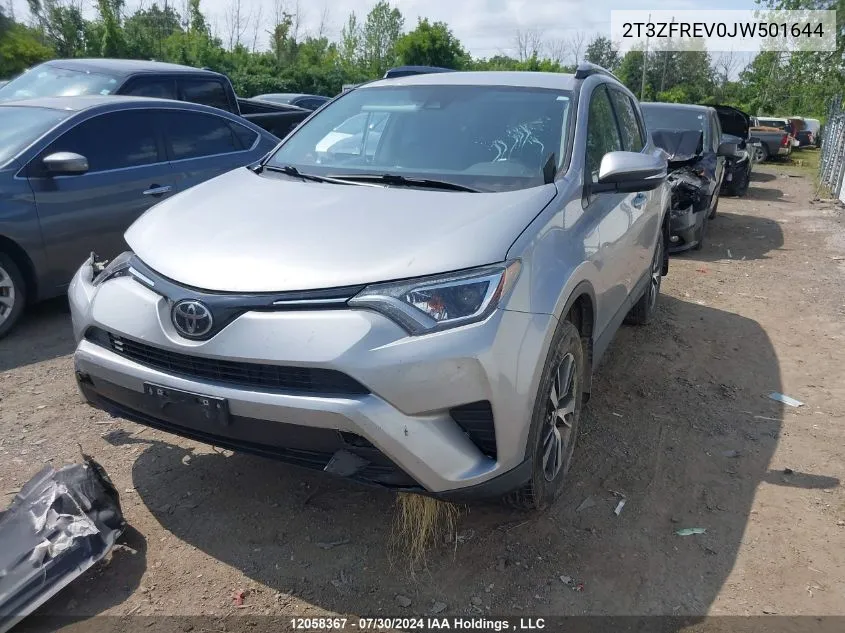 2T3ZFREV0JW501644 2018 Toyota Rav4 Le