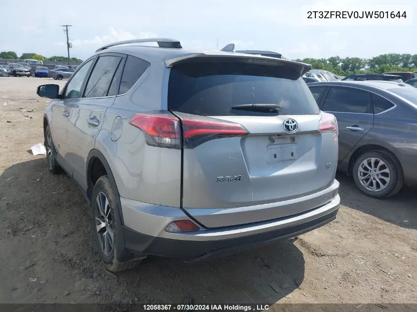 2T3ZFREV0JW501644 2018 Toyota Rav4 Le