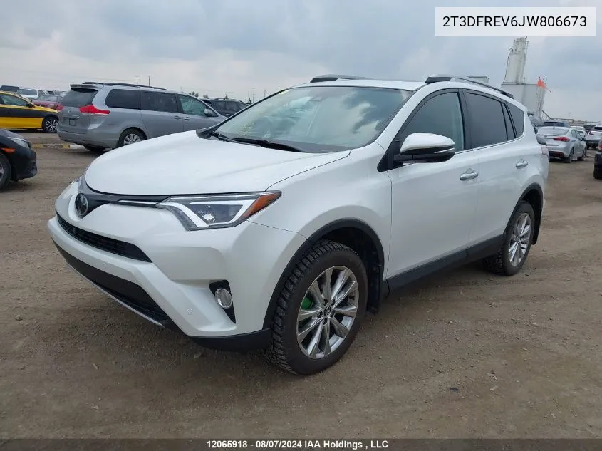 2018 Toyota Rav4 Limited/Se/Platinum VIN: 2T3DFREV6JW806673 Lot: 12065918