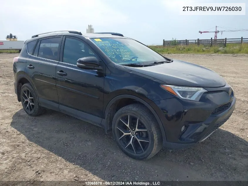 2018 Toyota Rav4 Se VIN: 2T3JFREV9JW726030 Lot: 12068578