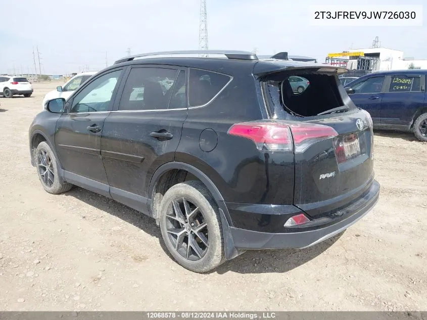 2018 Toyota Rav4 Se VIN: 2T3JFREV9JW726030 Lot: 12068578