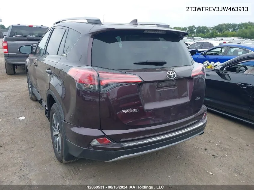 2T3WFREV3JW463913 2018 Toyota Rav4 Xle