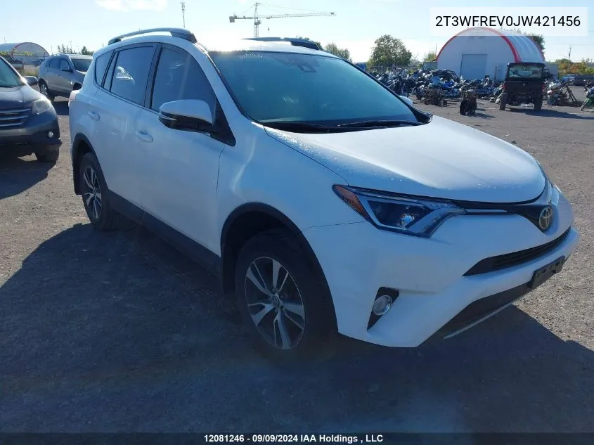 2018 Toyota Rav4 Adventure/Xle VIN: 2T3WFREV0JW421456 Lot: 12081246