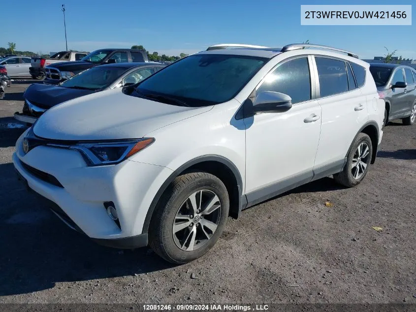 2018 Toyota Rav4 Adventure/Xle VIN: 2T3WFREV0JW421456 Lot: 12081246