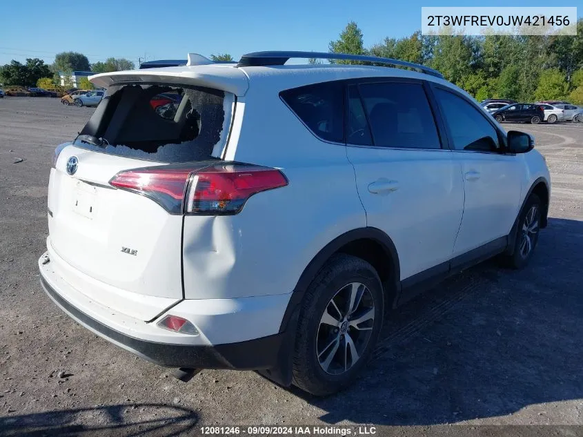 2018 Toyota Rav4 Adventure/Xle VIN: 2T3WFREV0JW421456 Lot: 12081246