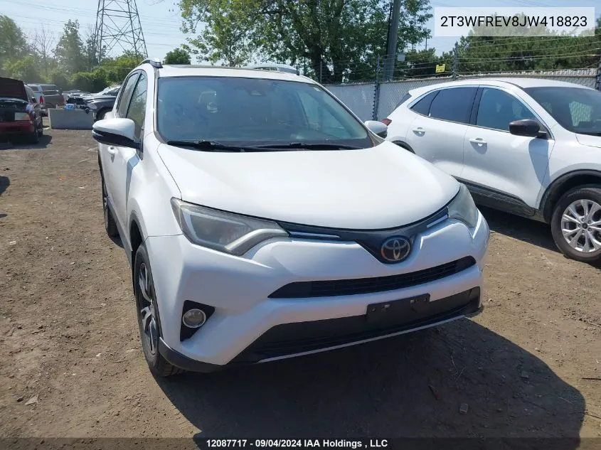 2018 Toyota Rav4 Xle VIN: 2T3WFREV8JW418823 Lot: 12087717