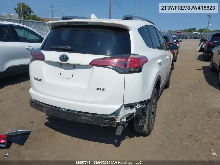 2T3WFREV8JW418823 2018 Toyota Rav4 Xle