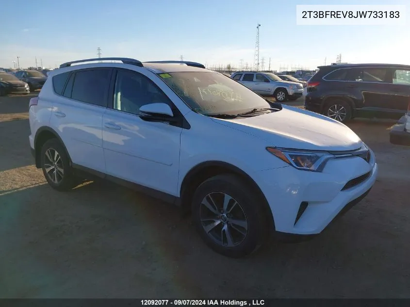 2018 Toyota Rav4 Le VIN: 2T3BFREV8JW733183 Lot: 12092077