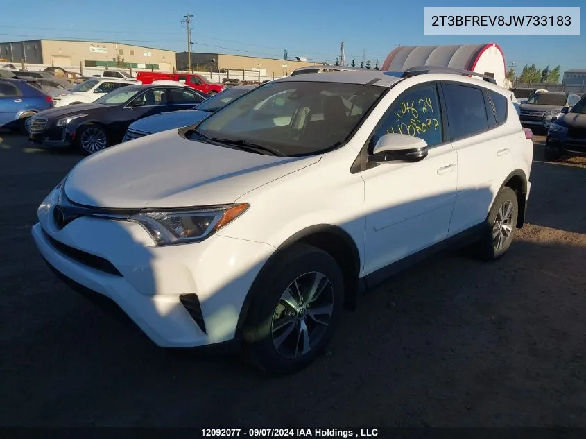 2018 Toyota Rav4 Le VIN: 2T3BFREV8JW733183 Lot: 12092077