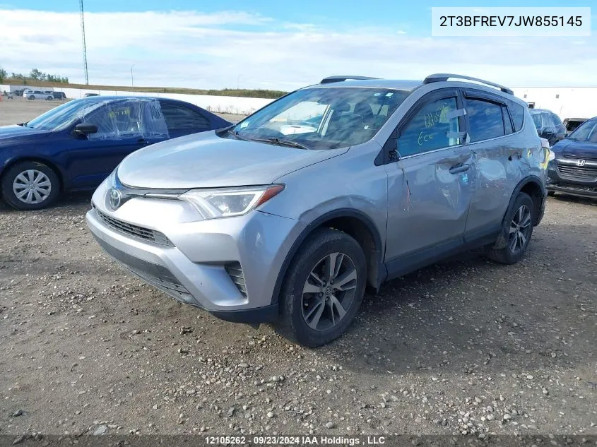 2018 Toyota Rav4 VIN: 2T3BFREV7JW855145 Lot: 12105262