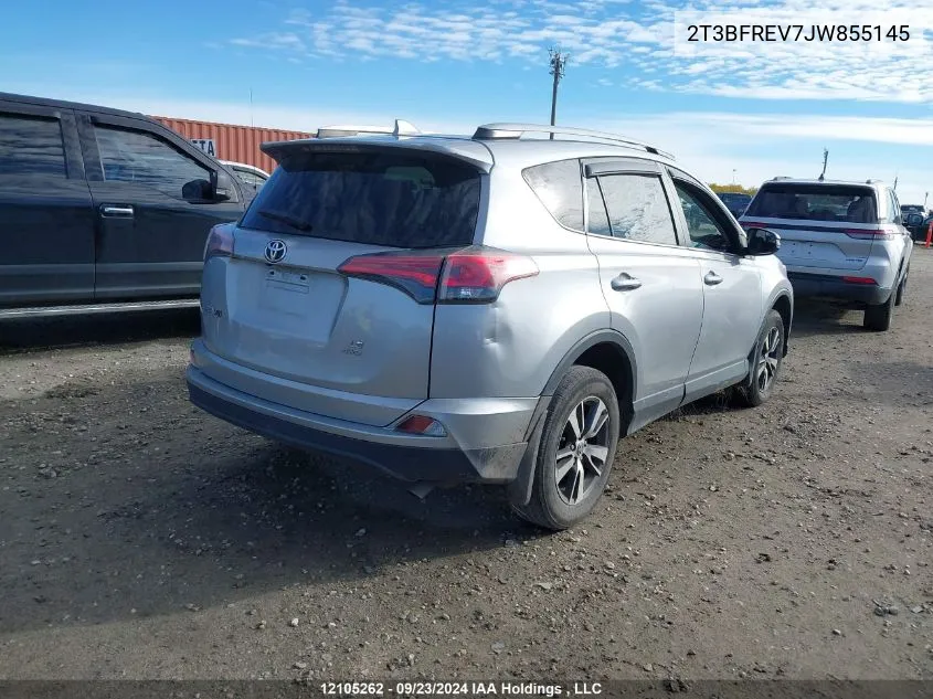 2018 Toyota Rav4 VIN: 2T3BFREV7JW855145 Lot: 12105262