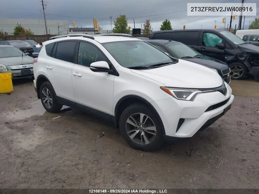 2T3ZFREV2JW408916 2018 Toyota Rav4 Le