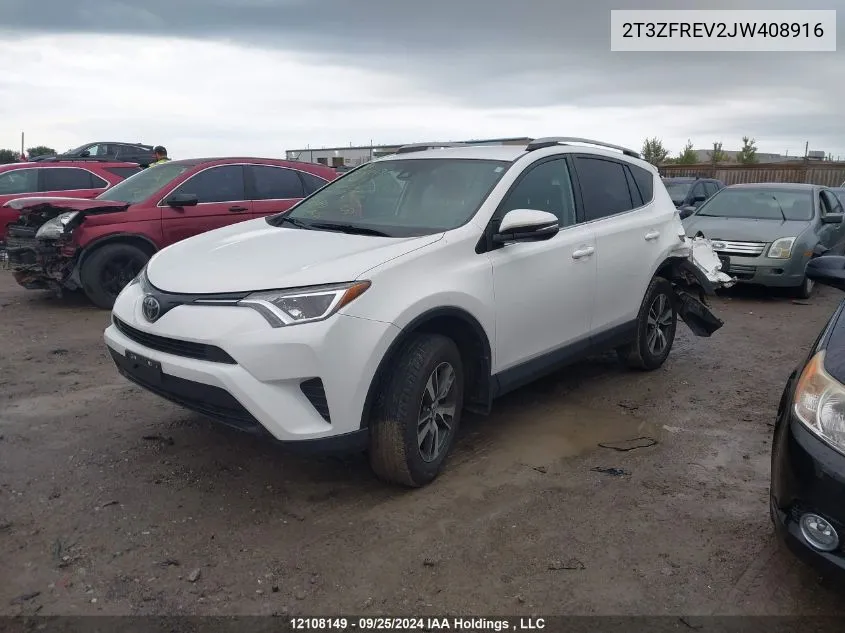 2T3ZFREV2JW408916 2018 Toyota Rav4 Le