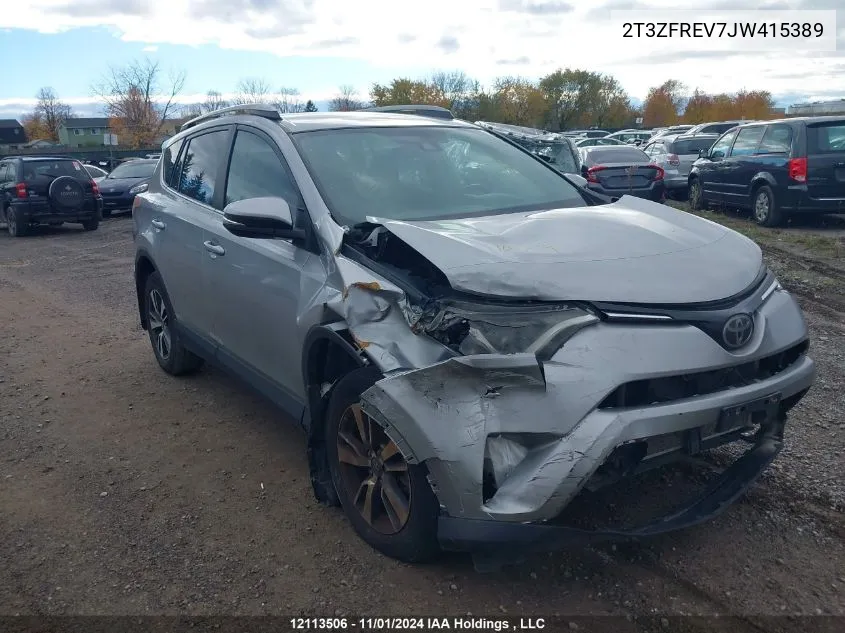 2018 Toyota Rav4 Le VIN: 2T3ZFREV7JW415389 Lot: 12113506