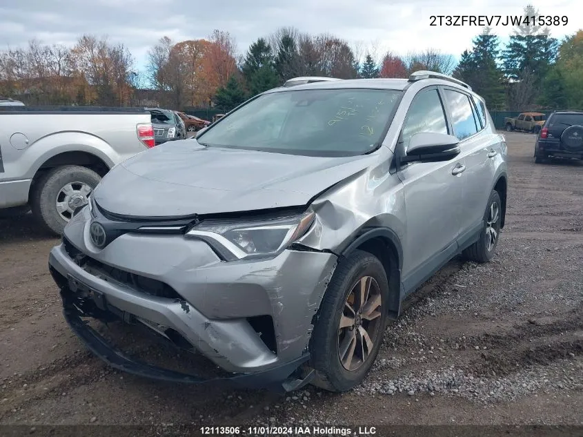 2018 Toyota Rav4 Le VIN: 2T3ZFREV7JW415389 Lot: 12113506