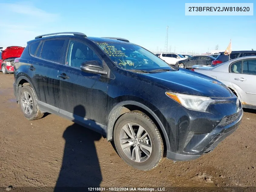 2018 Toyota Rav4 Le VIN: 2T3BFREV2JW818620 Lot: 12118831