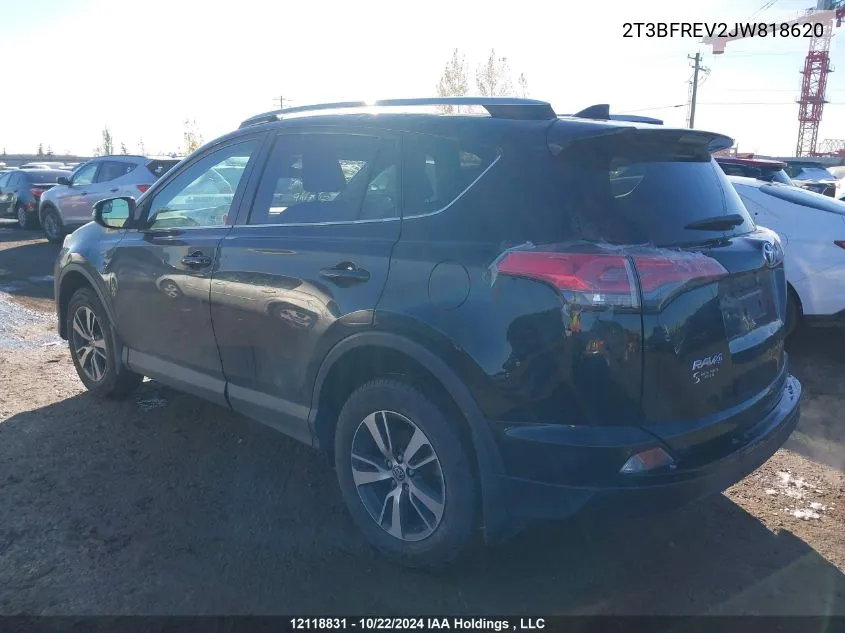 2018 Toyota Rav4 Le VIN: 2T3BFREV2JW818620 Lot: 12118831