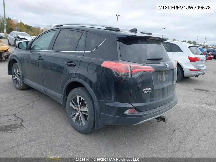 2018 Toyota Rav4 Xle VIN: 2T3RFREV1JW709578 Lot: 12122614