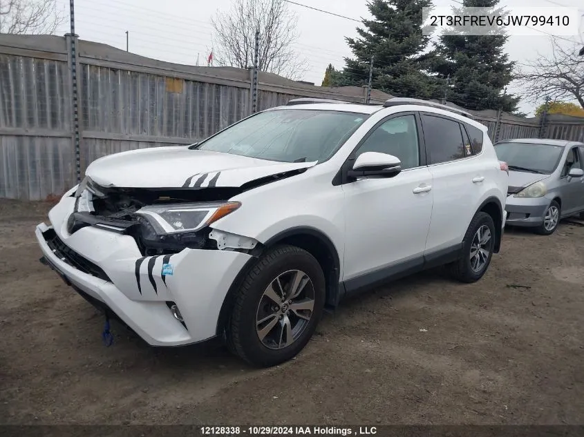 2018 Toyota Rav4 Xle VIN: 2T3RFREV6JW799410 Lot: 12128338