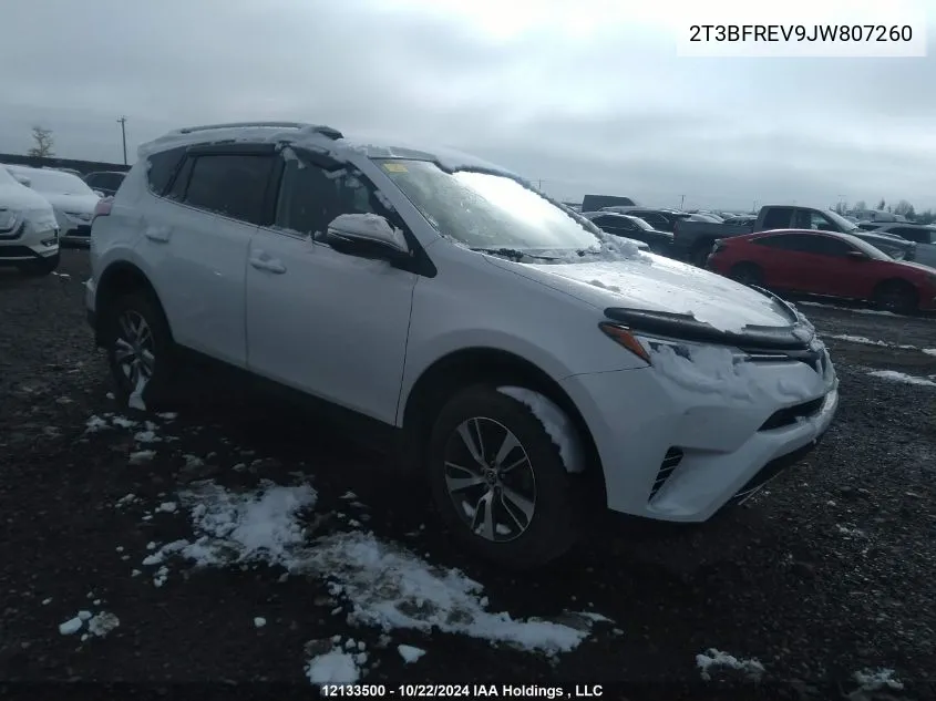 2T3BFREV9JW807260 2018 Toyota Rav4 Le