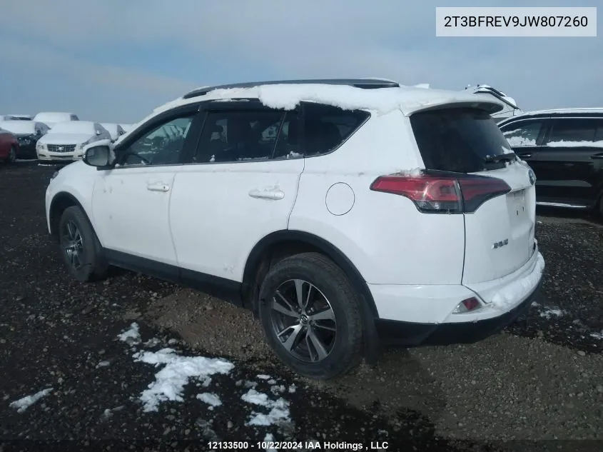 2T3BFREV9JW807260 2018 Toyota Rav4 Le