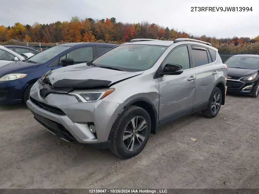 2018 Toyota Rav4 Xle VIN: 2T3RFREV9JW813994 Lot: 12139047