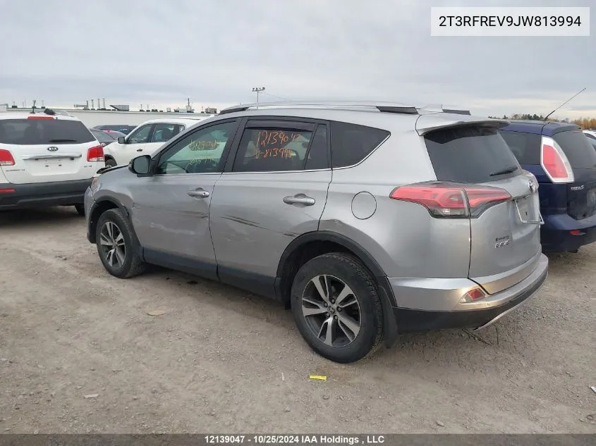 2018 Toyota Rav4 Xle VIN: 2T3RFREV9JW813994 Lot: 12139047