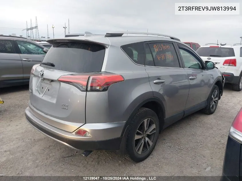 2018 Toyota Rav4 Xle VIN: 2T3RFREV9JW813994 Lot: 12139047