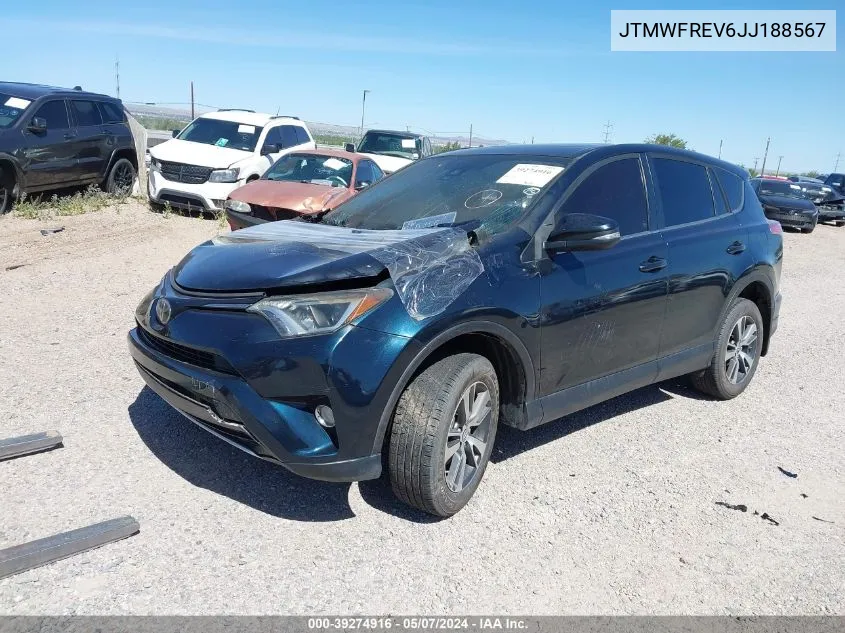 2018 Toyota Rav4 Xle VIN: JTMWFREV6JJ188567 Lot: 39274916