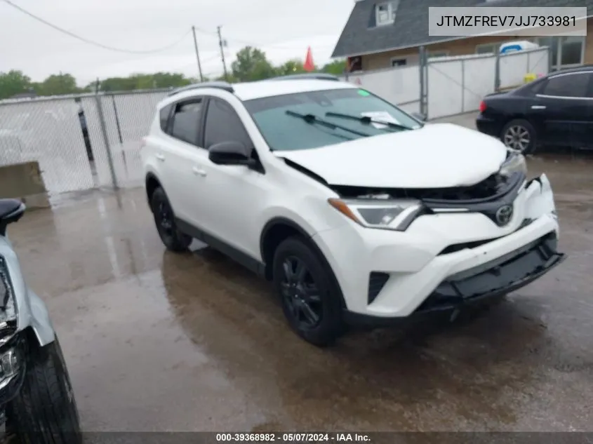 2018 Toyota Rav4 Le VIN: JTMZFREV7JJ733981 Lot: 39368982