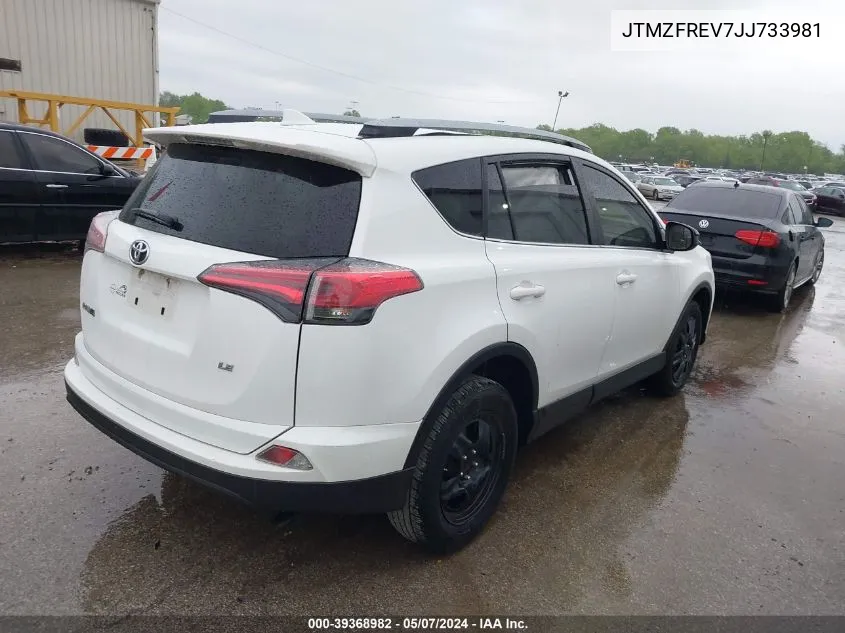 2018 Toyota Rav4 Le VIN: JTMZFREV7JJ733981 Lot: 39368982