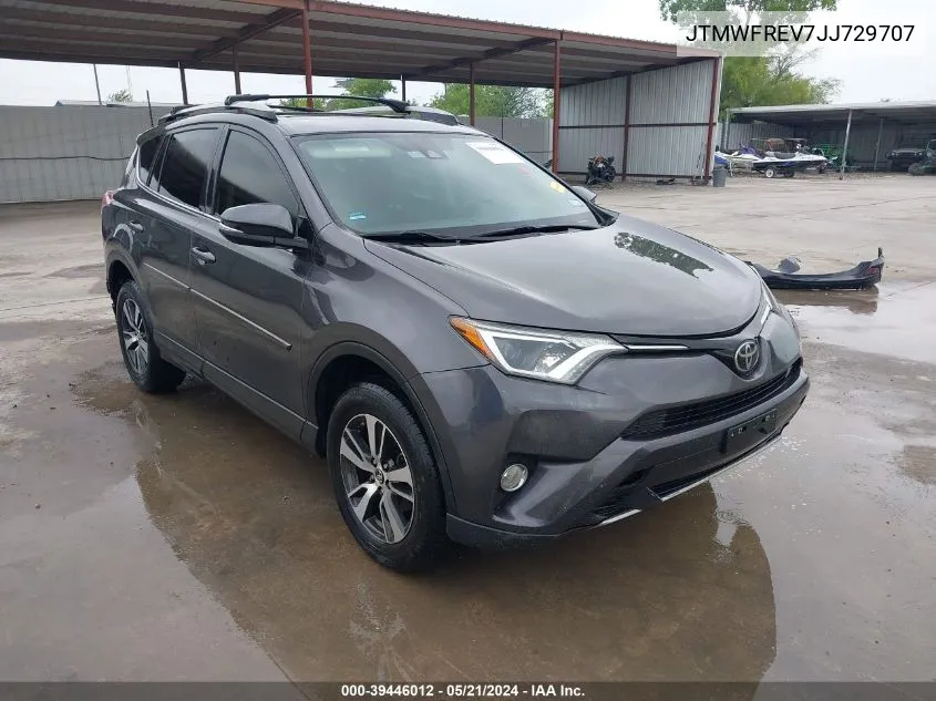 2018 Toyota Rav4 Xle VIN: JTMWFREV7JJ729707 Lot: 39446012