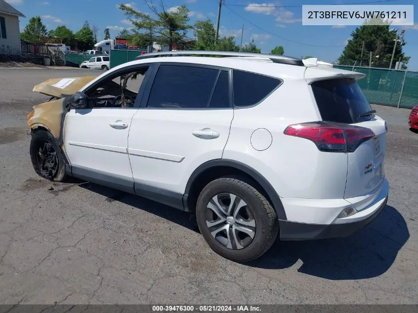 2018 Toyota Rav4 Le VIN: 2T3BFREV6JW761211 Lot: 39476300