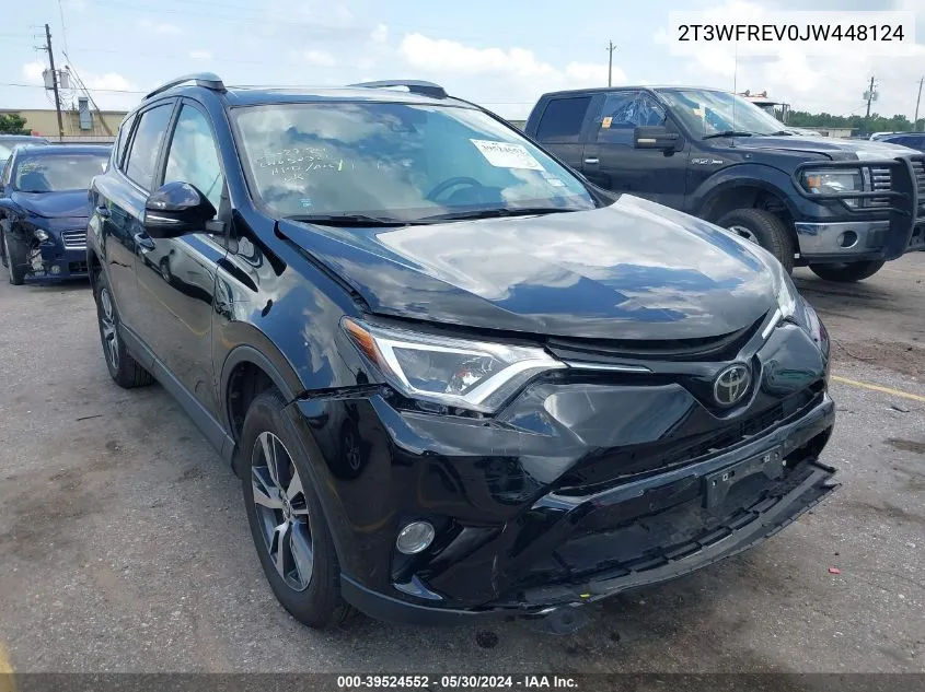 2018 Toyota Rav4 Xle VIN: 2T3WFREV0JW448124 Lot: 39524552